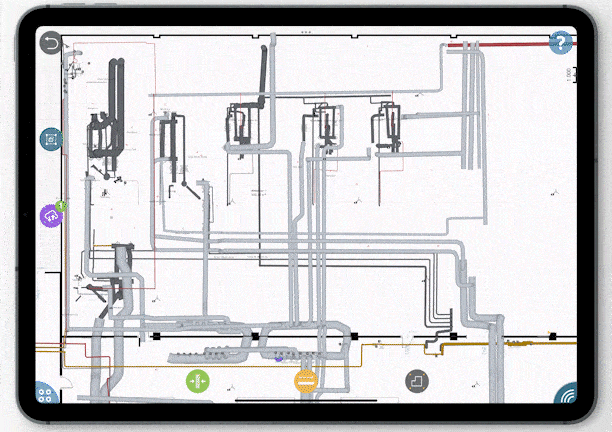 Operational BIM in Industrial Operation OrthoGrap Pro with all tools needed
