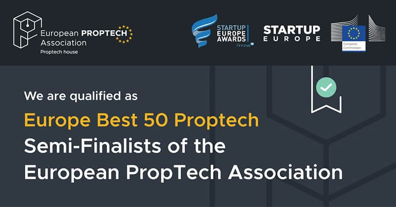 We have been selected as Semi-Finalists by the European PropTech Association and FINNOVA