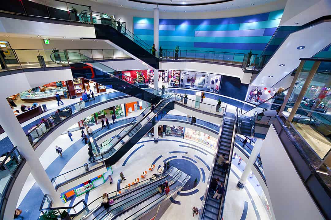 Modern shopping mall interior OrthoGrap Pro with all tools needed