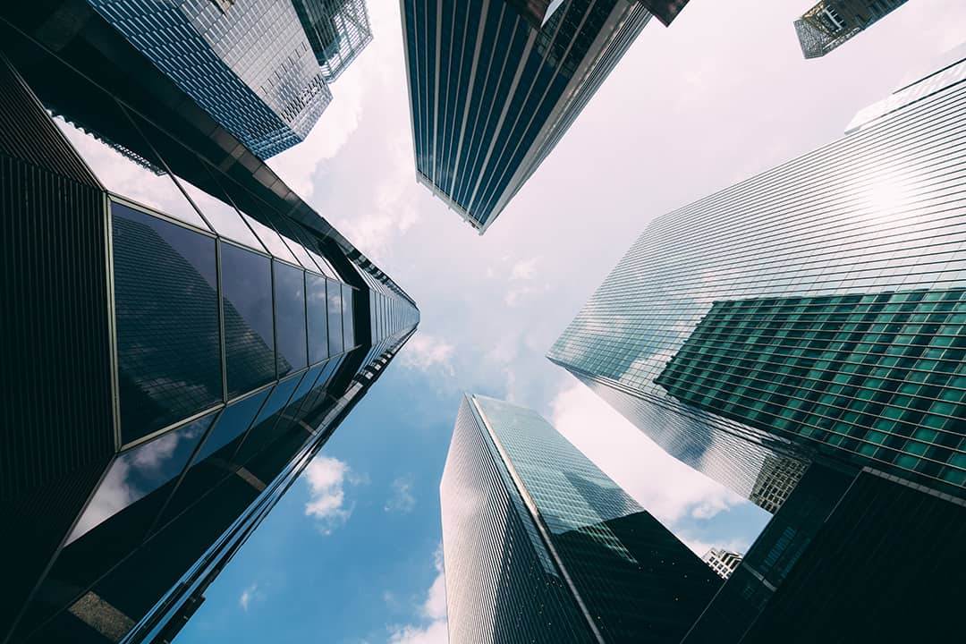 Skyscrapers in city of Singapore