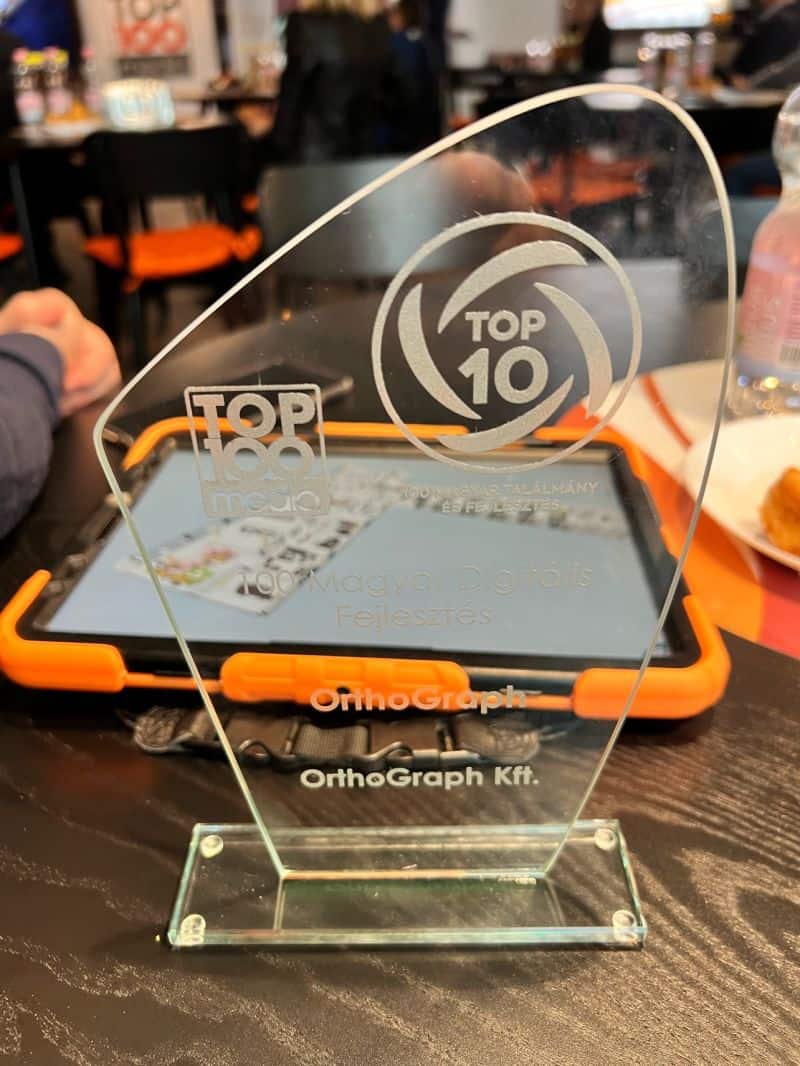 OrthoGraph TOP 10 innovations in Hungary Award